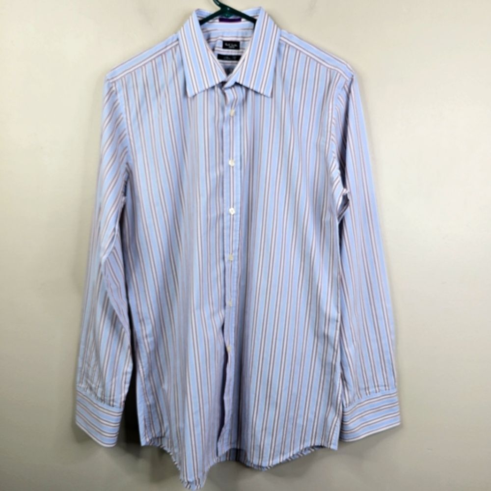 Paul Smith London Made in Italy Long Sleeve Striped Slim Fit Button Down 16 - 41